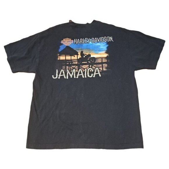 Harley-Davidson Other - Harley Davidson Mens Motorcycle T -Shirt Size XL Jamaica Scene Black